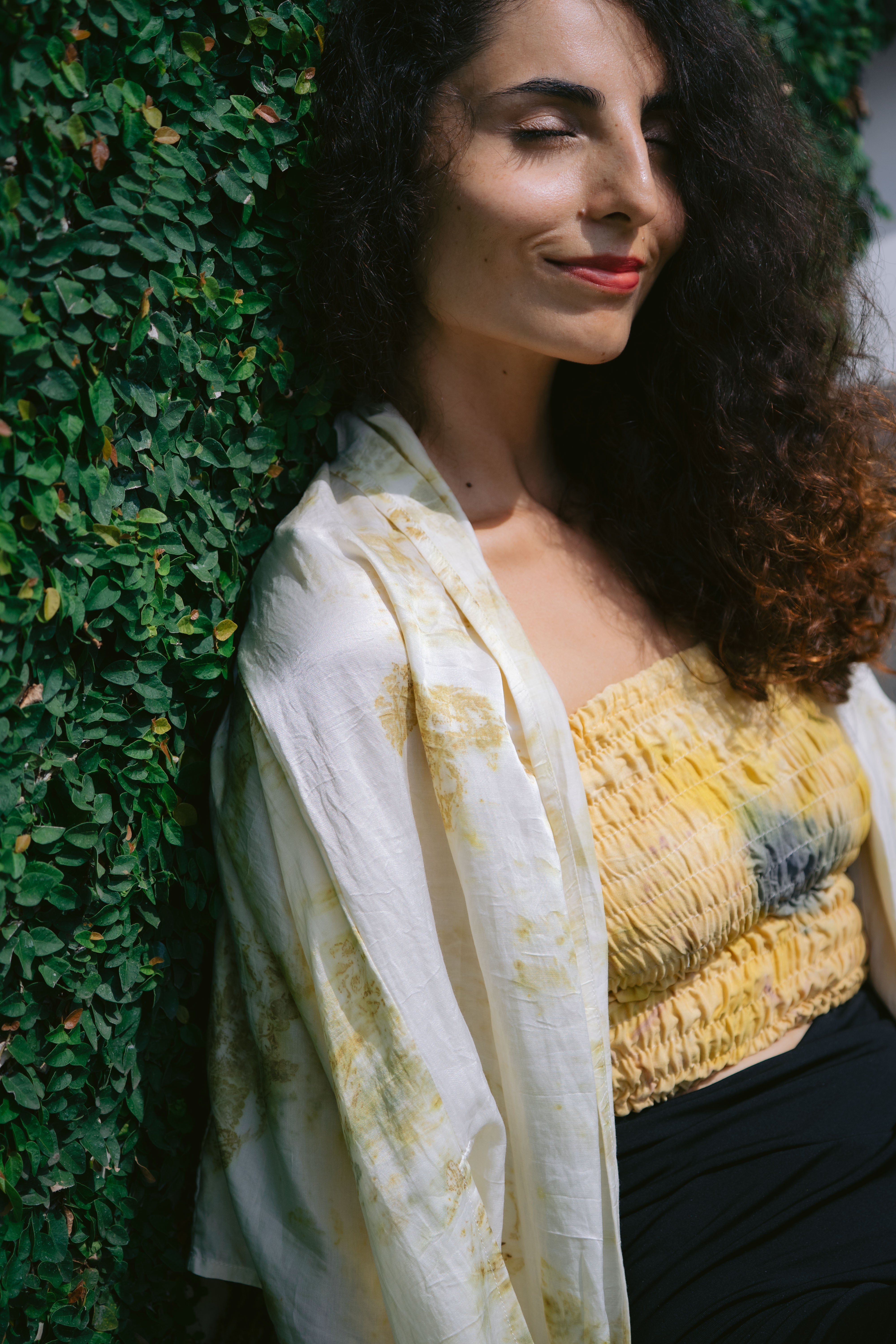 Tirta Puspa Yellow & Blue Organic Eco Vero Friendly Tank Top